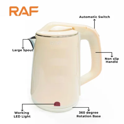 RAF Electric Kettle R.7948 Peach